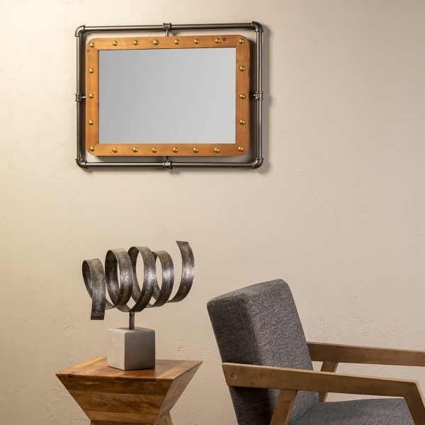 wooden mirror