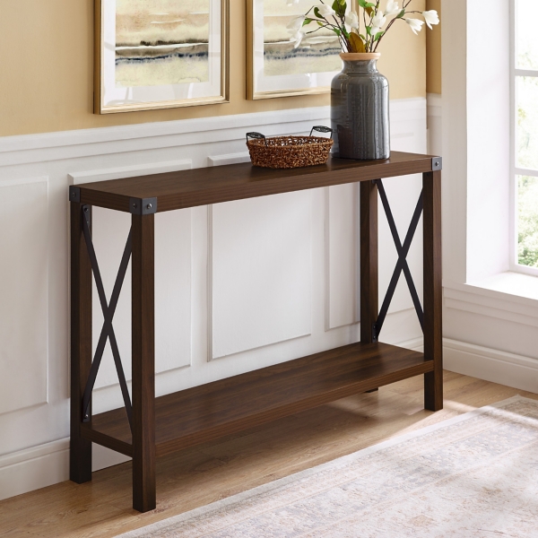 walnut console table