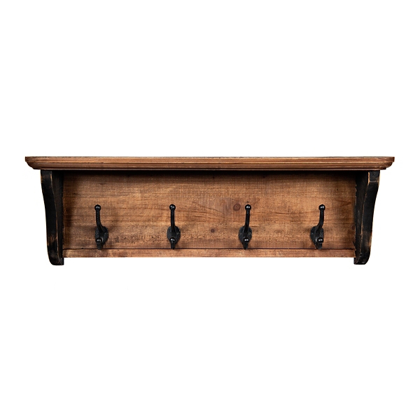 Morgan Wall Shelf with Hooks