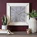 Basket Weave Framed Wall Clock