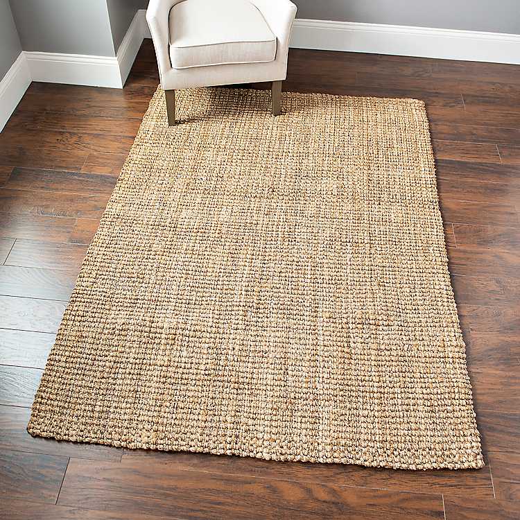 Hand Loomed Jute Area Rug 5x7, Are Jute Rugs Safe For Dogs