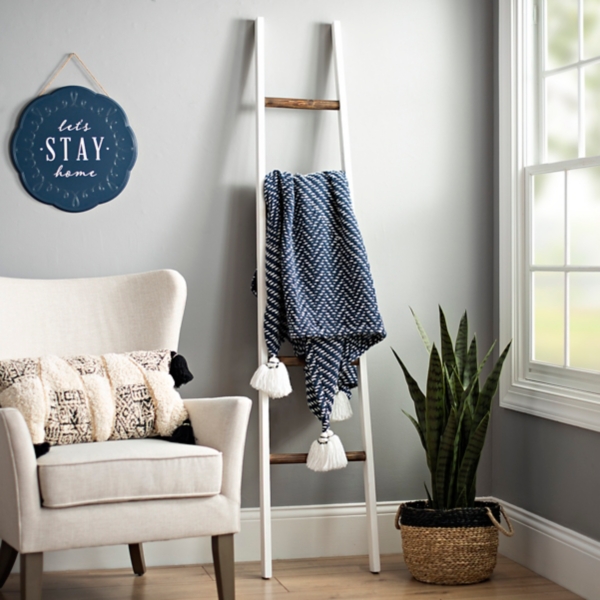 Blanket ladder discount for living room