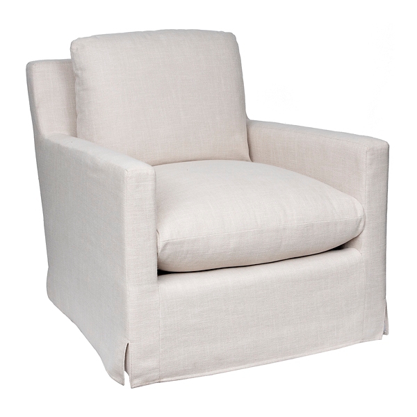 small cream armchair