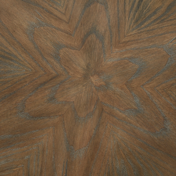 Brown and Black Wooden Hemlock Accent Table