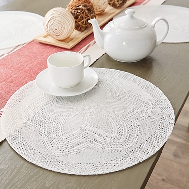 Anzalone Leather/Faux Leather Round Placemat