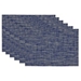 Blue Tweed Placemats, Set of 6