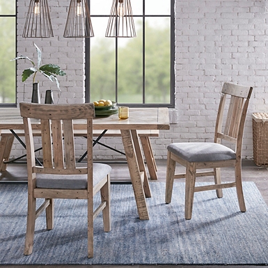 Ivory wood dining online chairs