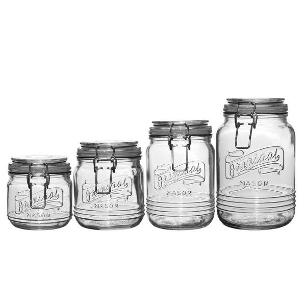 Eternal Night 4 - Piece 20oz. Glass Mason Jar Glassware Set