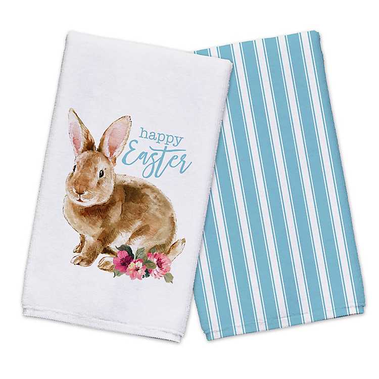 Details about   Anthropologie Hopper Dish Towel Bunny Rabbit Carrots Spring Easter Tea Cloth NWT 