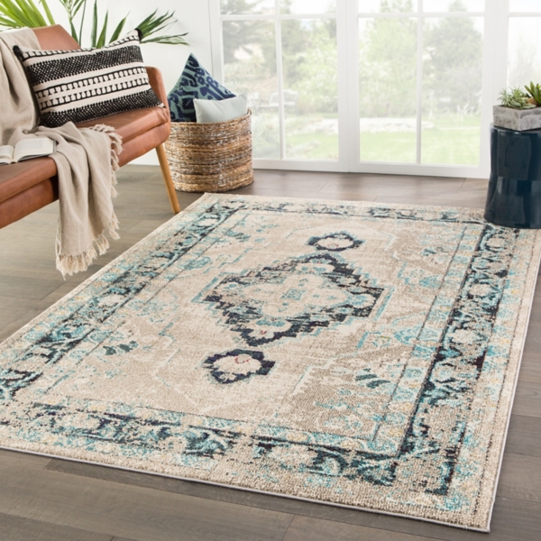 Turquoise Medallion Marin Area Rug 8x10 Kirklands