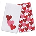 Red and Pink Hearts Valentine's Tea Towel Set