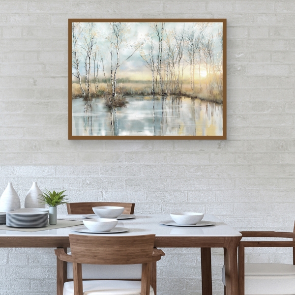 Calm Reflection Framed Canvas Art Print