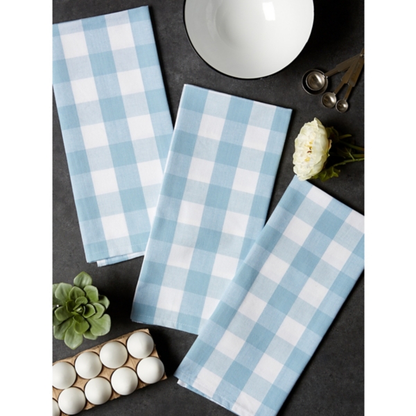 light blue kitchen towels