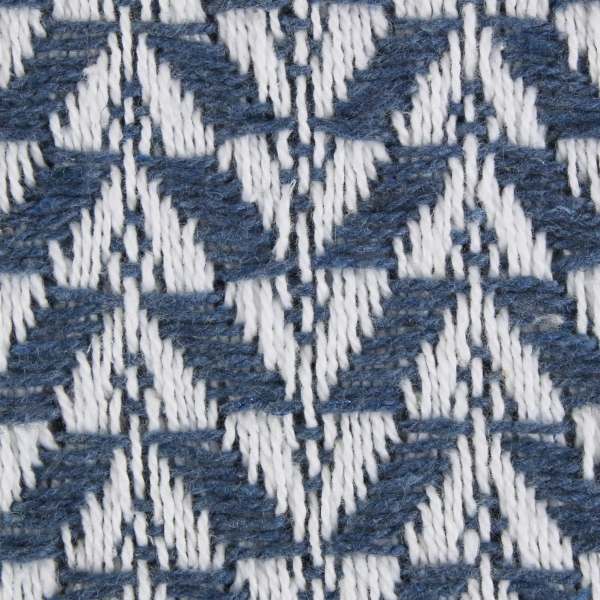 French Blue and White Arrowhead Throw