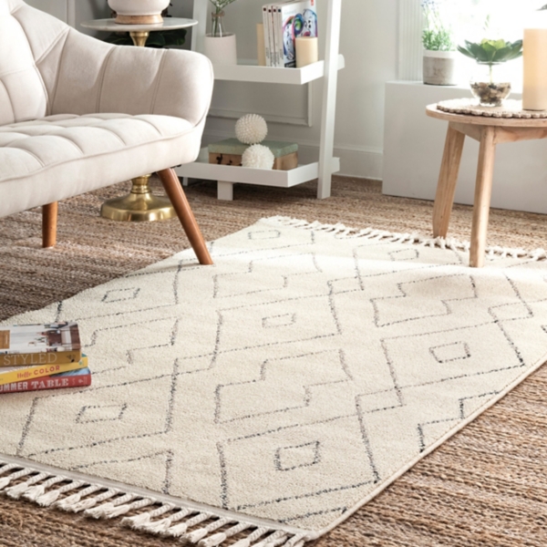 Jenny Tassel Trellis Area Rug, 8x10 Kirklands Home