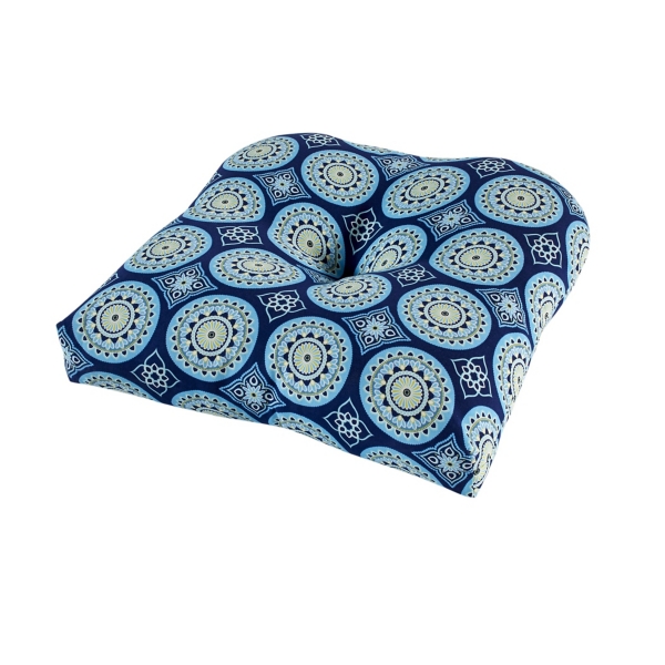 blue outdoor cushion