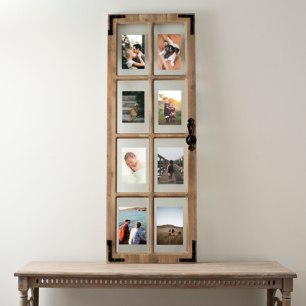 Natural Windowpane 8-Opening Photo Collage | Kirklands Home