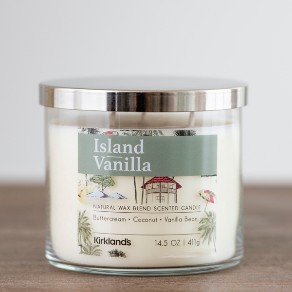 Island Vanilla Triple Wick Jar Candle | Kirklands Home