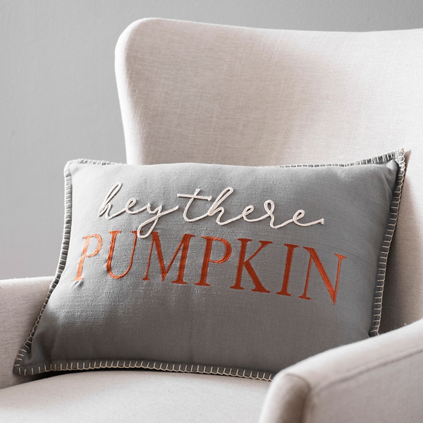 Gray Hey There Pumpkin Accent Pillow Kirklands Home