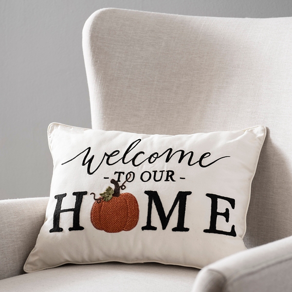 Welcome to our home hot sale pillow