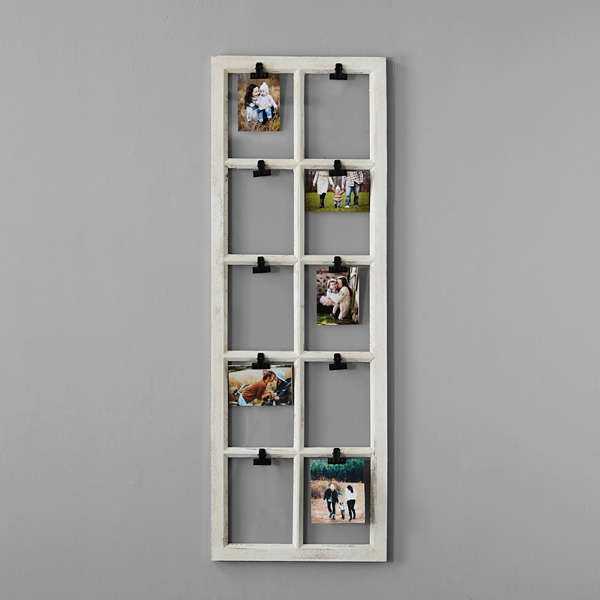 Distressed White Window Pane Clip Collage Frame Kirklands