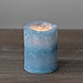 Blue LED Pillar Candle, 4 in.