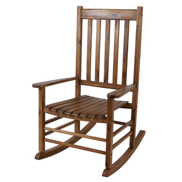 Teak Acacia Wood Outdoor Rocking Chair, Outdoor Rocking Furniture