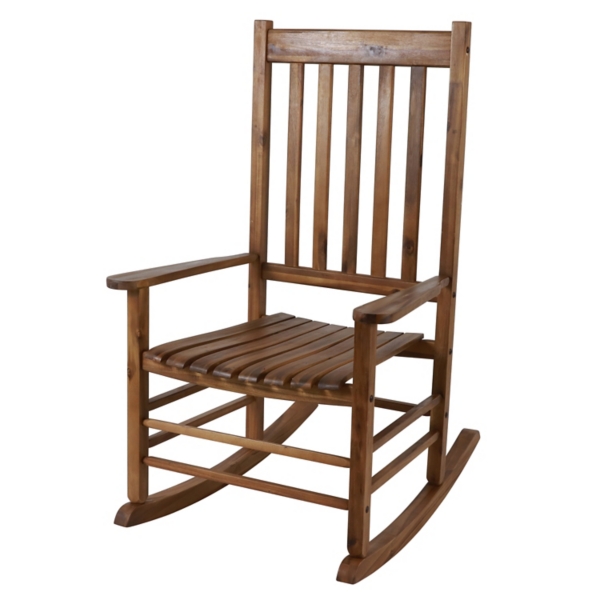 Wooden patio best sale rocking chairs