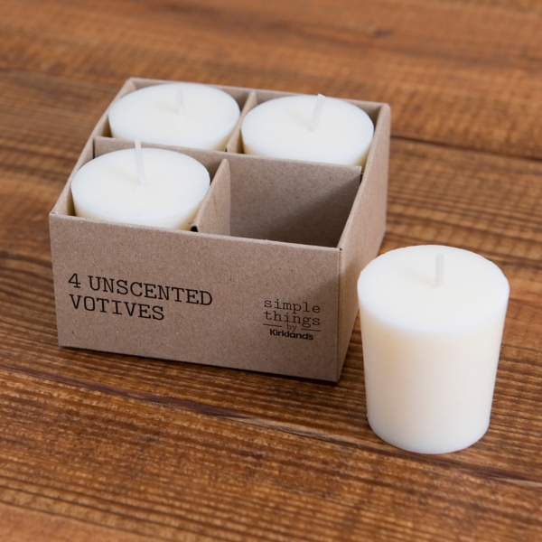 Ivory Votive Candles, Set of 4 Kirklands Home