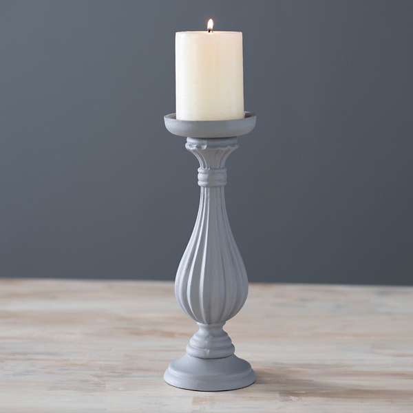 Gray on sale candle holders