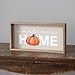 Gray Welcome Home Pumpkin Tabletop Plaque