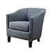 Blue Emery Barrel Accent Chair