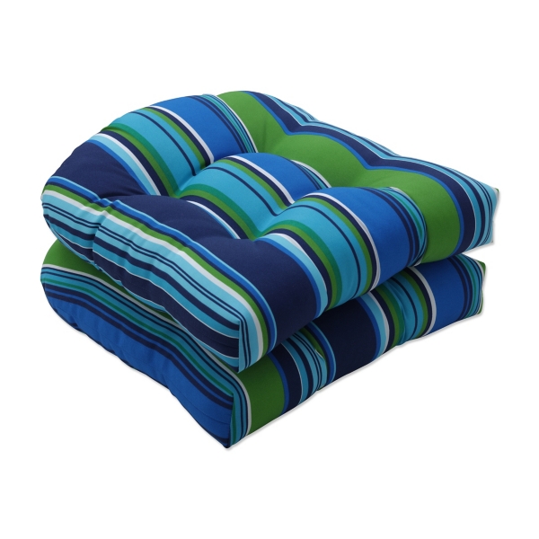 Green Striped Patio Chair Cushions Patio Ideas