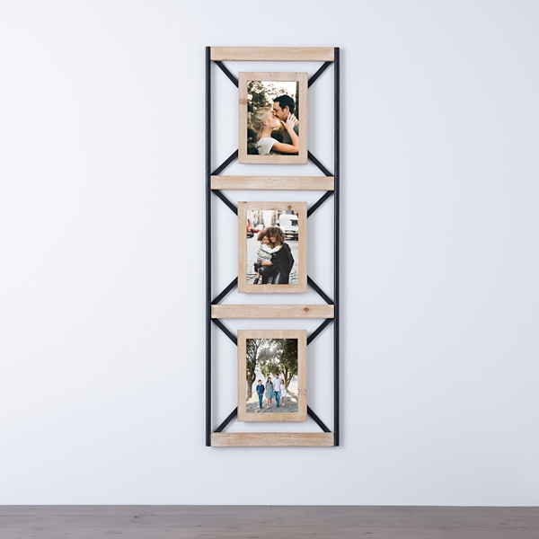 10x14 Wood Collage Frame for 4 4x6 Pictures Collage Frame White Frame Black  Frame Silver Frame Gold Frame Wood Frame 