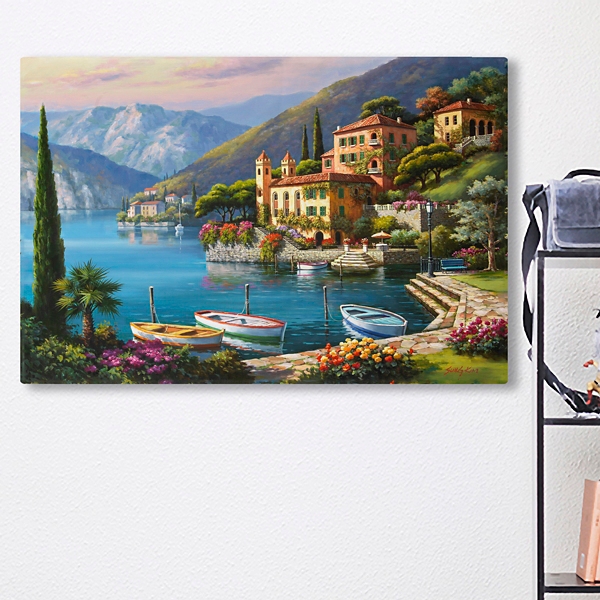 Villa Bella Vista Canvas Art Print, 36x24 in.