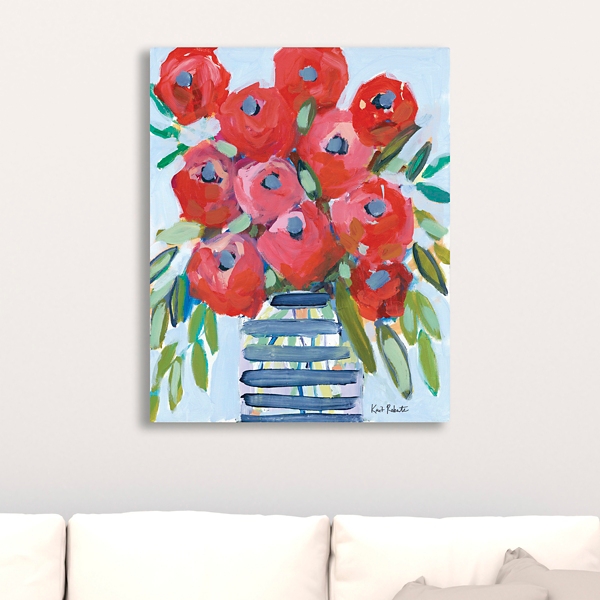 April Shower Give Me Flowers Canvas Art Print