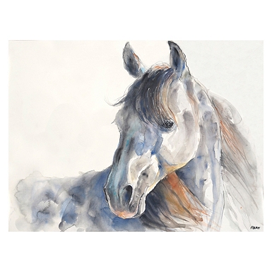 Horse Watercolor Painting Canvas Prints Wall Art Decor - Painting Canv –  UnixCanvas