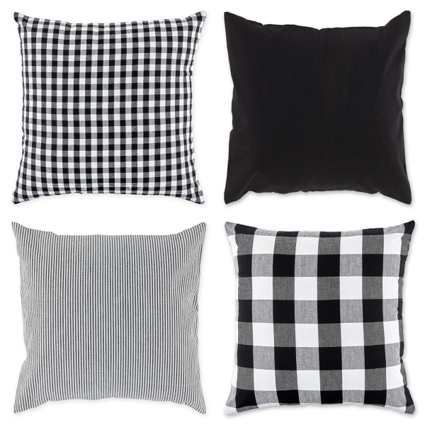 black pillow covers