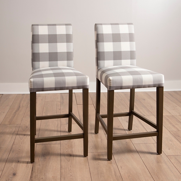 Buffalo plaid deals bar stools