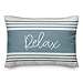 Blue Striped Relax Outdoor Pillow