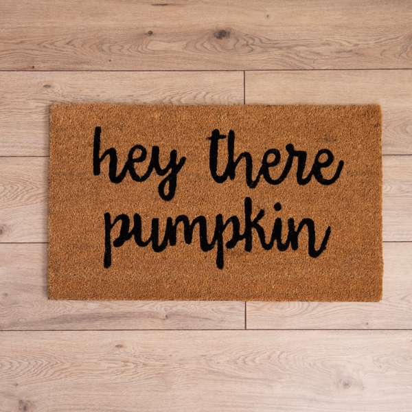 Hey There Pumpkin Doormat, Fall Welcome Mat, Fall Decor, Funny Doormat,  Funny Welcome Mat, Halloween Doormat, Fall Door Mat, Hello Pumpkin 