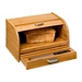 Bamboo Bread Box and Cutting Board Set