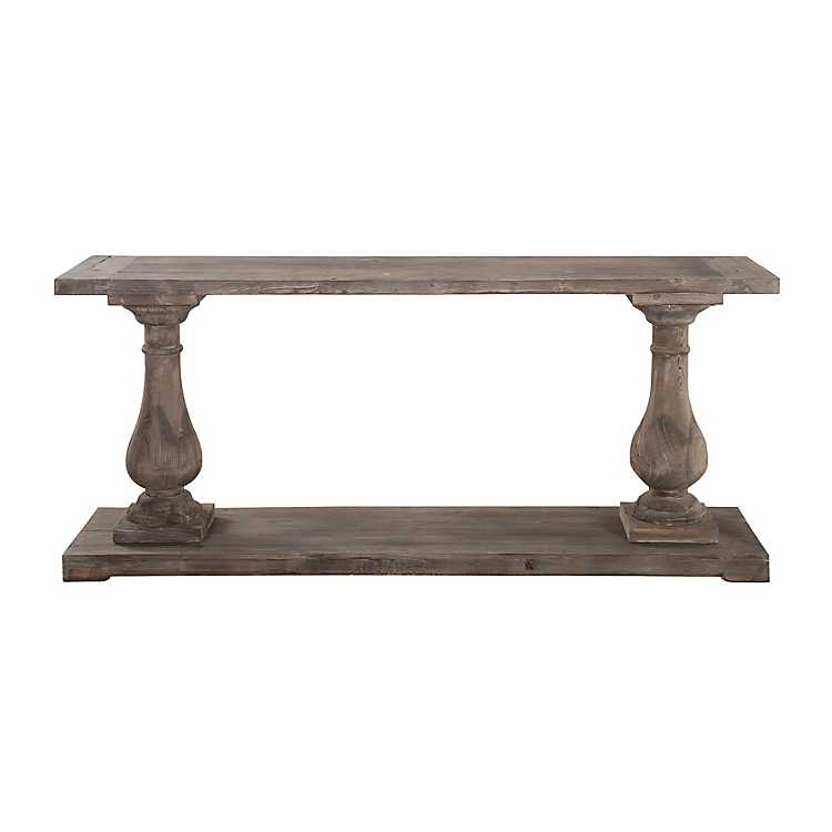 Reclaimed Pine Ine Console Table, Antique Pine Console Table