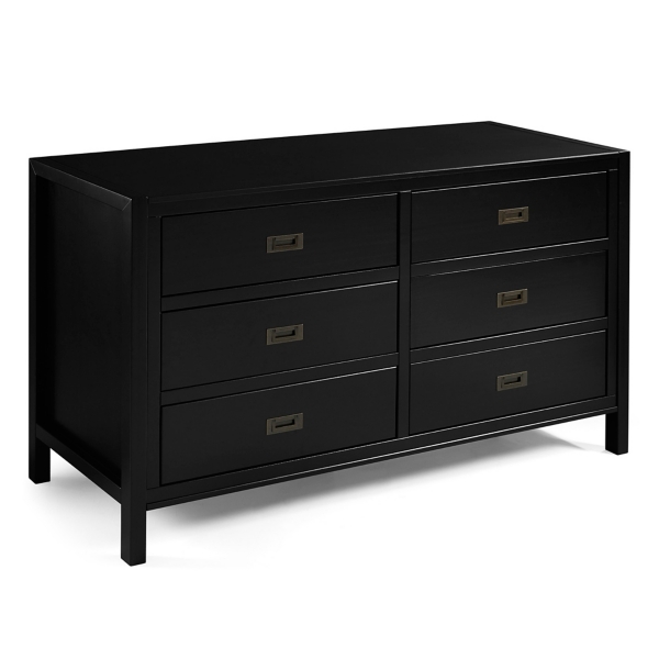 all black dresser