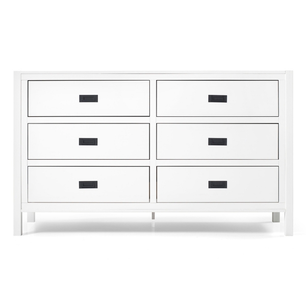 White Classic 6 Drawer Dresser Kirklands