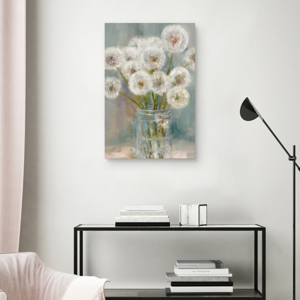 Mason Jar Wishes I Canvas Art Print