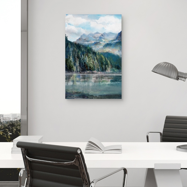 Mountain Lakes II Canvas Art Print