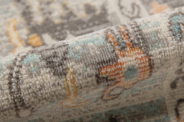 Taupe Bohemian Area Rug, 5x8