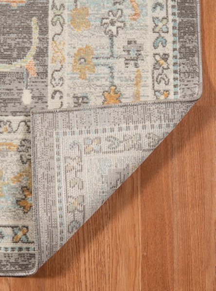 Taupe Bohemian Area Rug, 5x8
