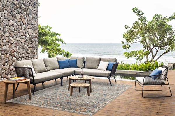 Gray Bohemian Area Rug, 7x9